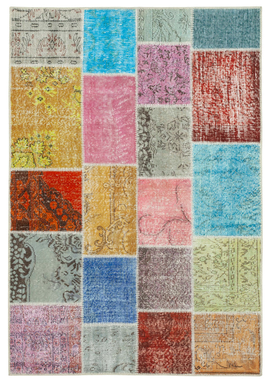 5x7 Multicolor Patchwork Rug - 32081