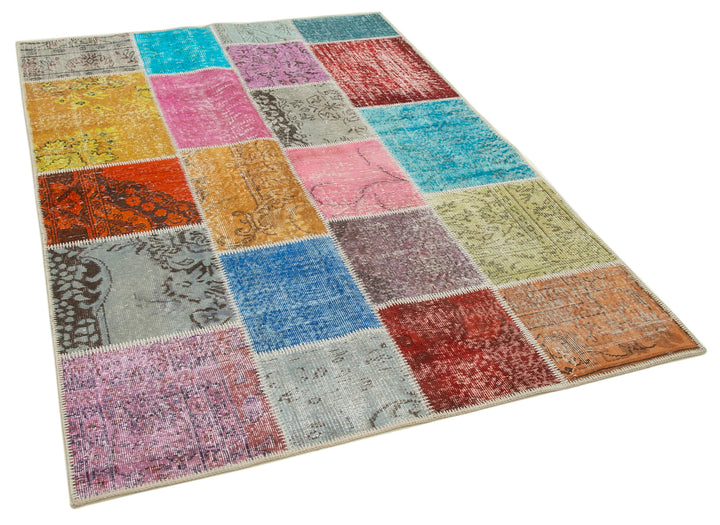 5x7 Multicolor Patchwork Rug - 32081
