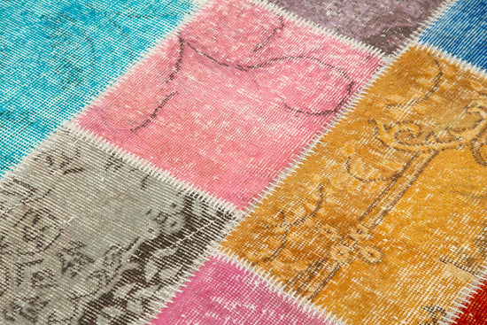 5x7 Multicolor Patchwork Rug - 32081
