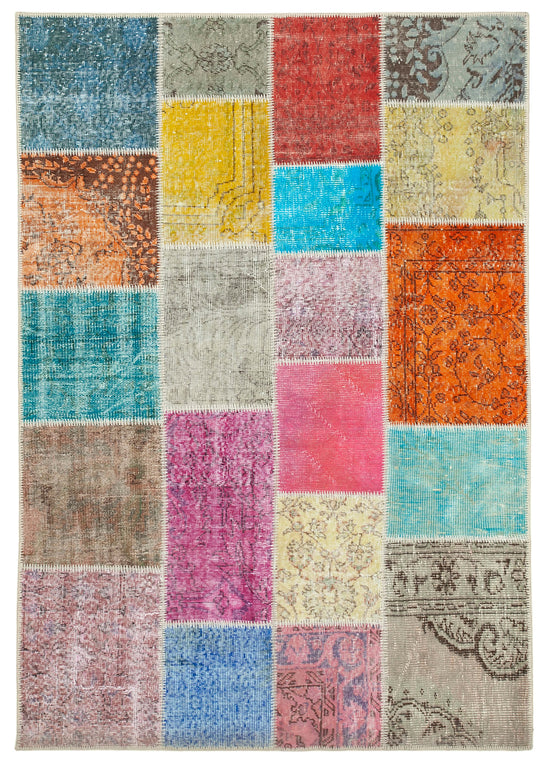 5x7 Multicolor Patchwork Rug - 32082