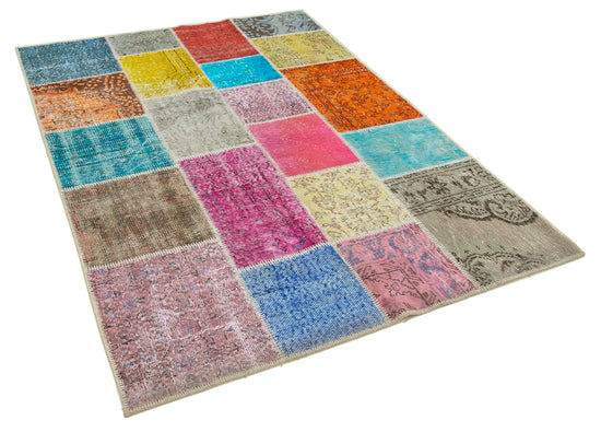 5x7 Multicolor Patchwork Rug - 32082