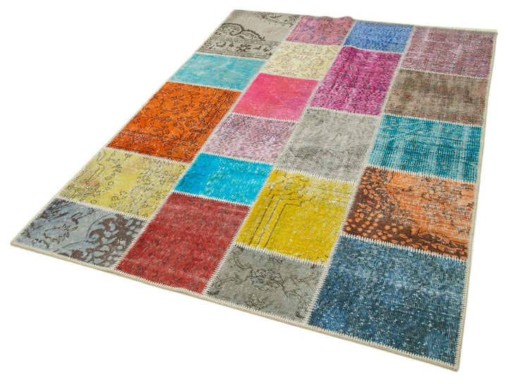 5x7 Multicolor Patchwork Rug - 32082