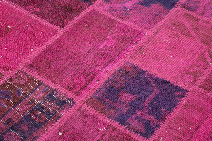 5x7 Pink Patchwork Rug - 32084