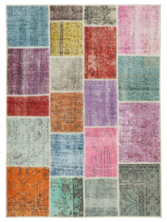 5x7 Multicolor Patchwork Rug - 32087