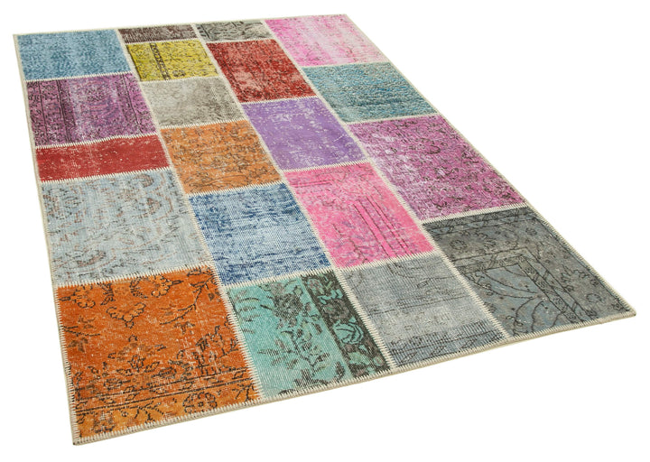 5x7 Multicolor Patchwork Rug - 32087