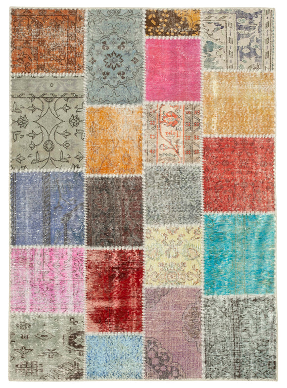 5x7 Multicolor Patchwork Rug - 32088