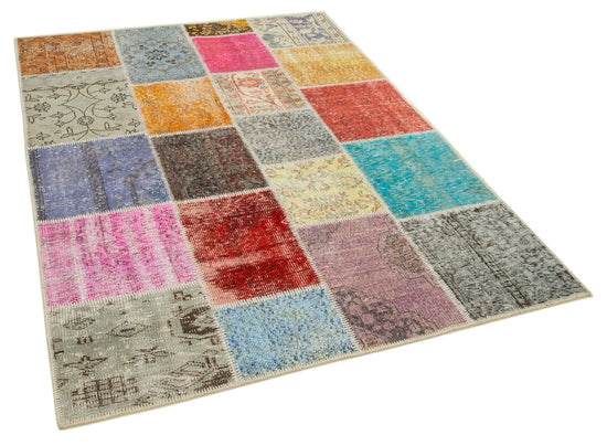 5x7 Multicolor Patchwork Rug - 32088