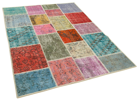 5x6 Multicolor Patchwork Rug - 32091