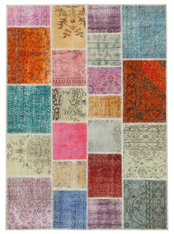 5x7 Multicolor Patchwork Rug - 32092