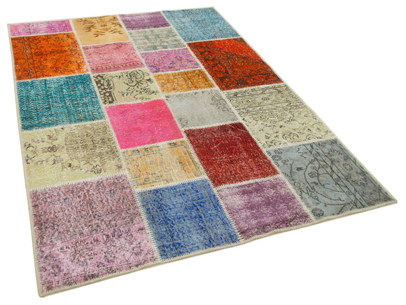 5x7 Multicolor Patchwork Rug - 32092