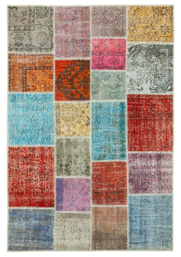 5x7 Multicolor Patchwork Rug - 32094