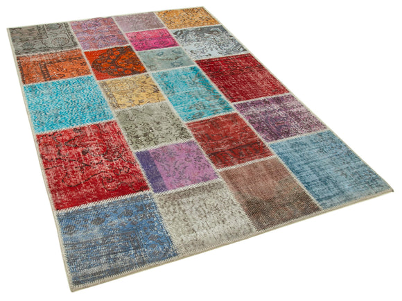 5x7 Multicolor Patchwork Rug - 32094