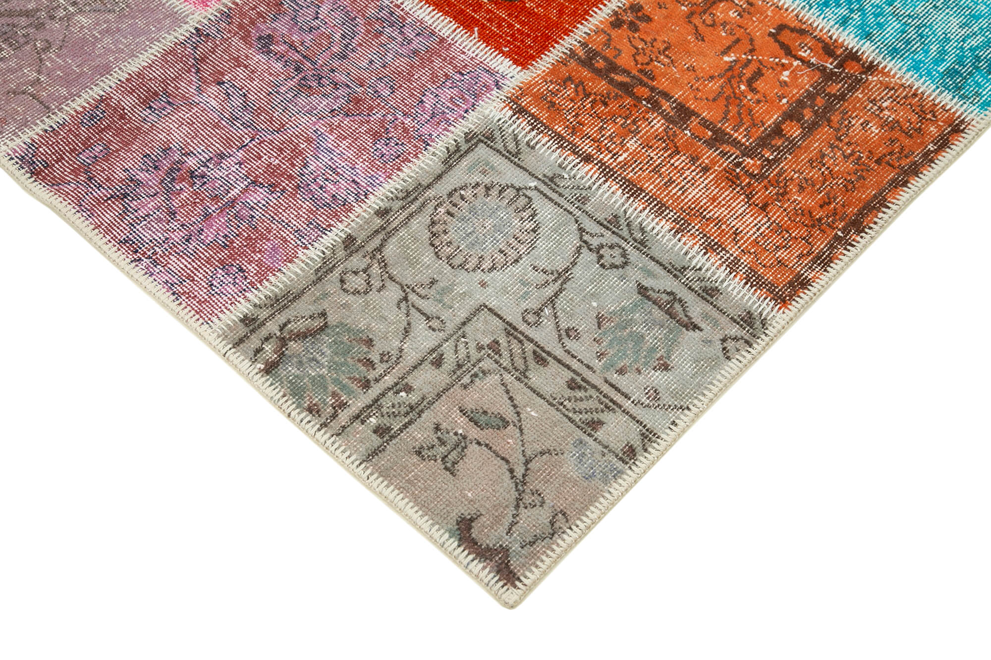 5x7 Multicolor Patchwork Rug - 32094