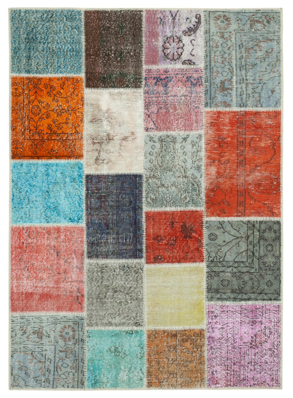 5x7 Multicolor Patchwork Rug - 32098