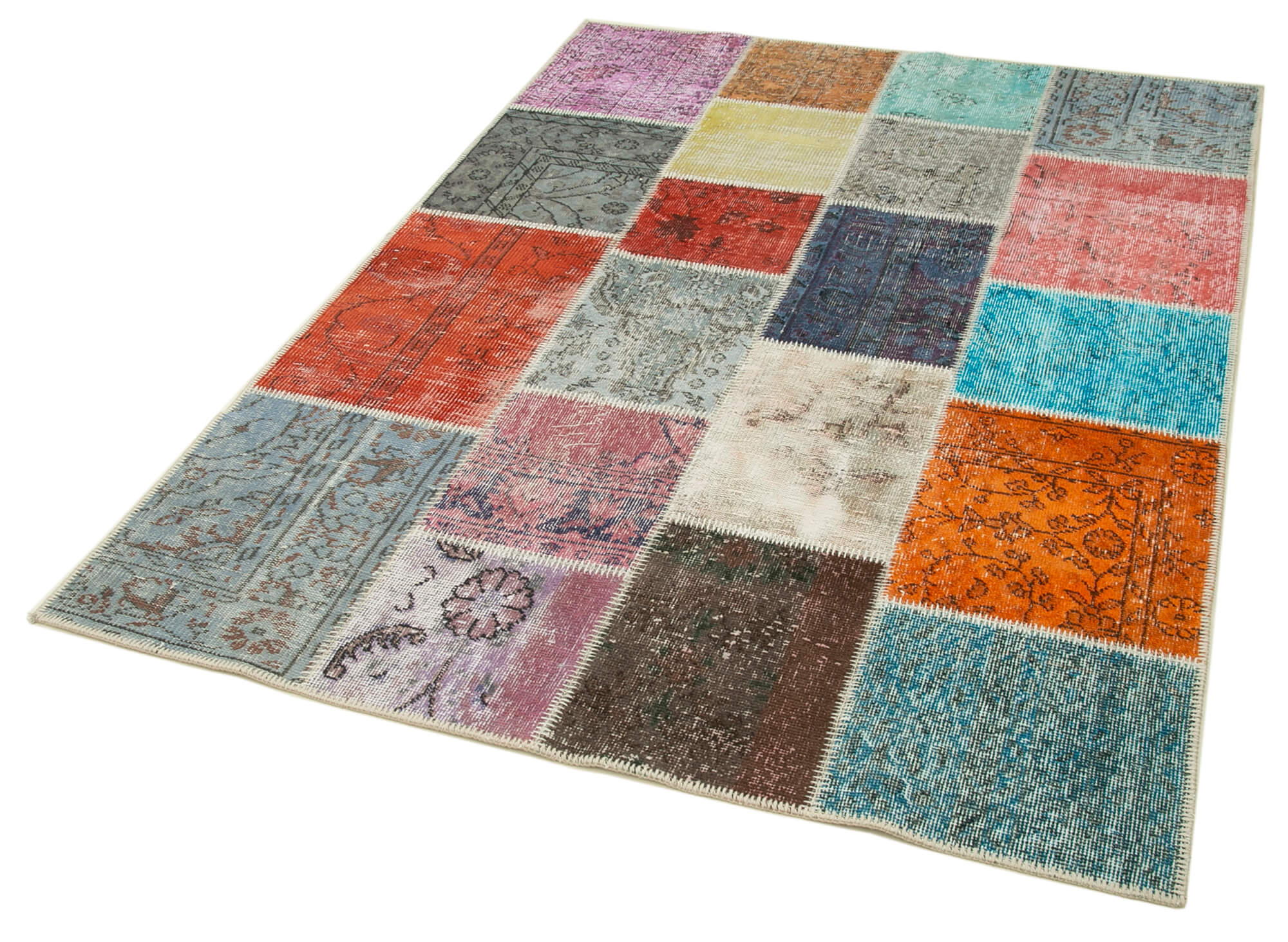 5x7 Multicolor Patchwork Rug - 32098