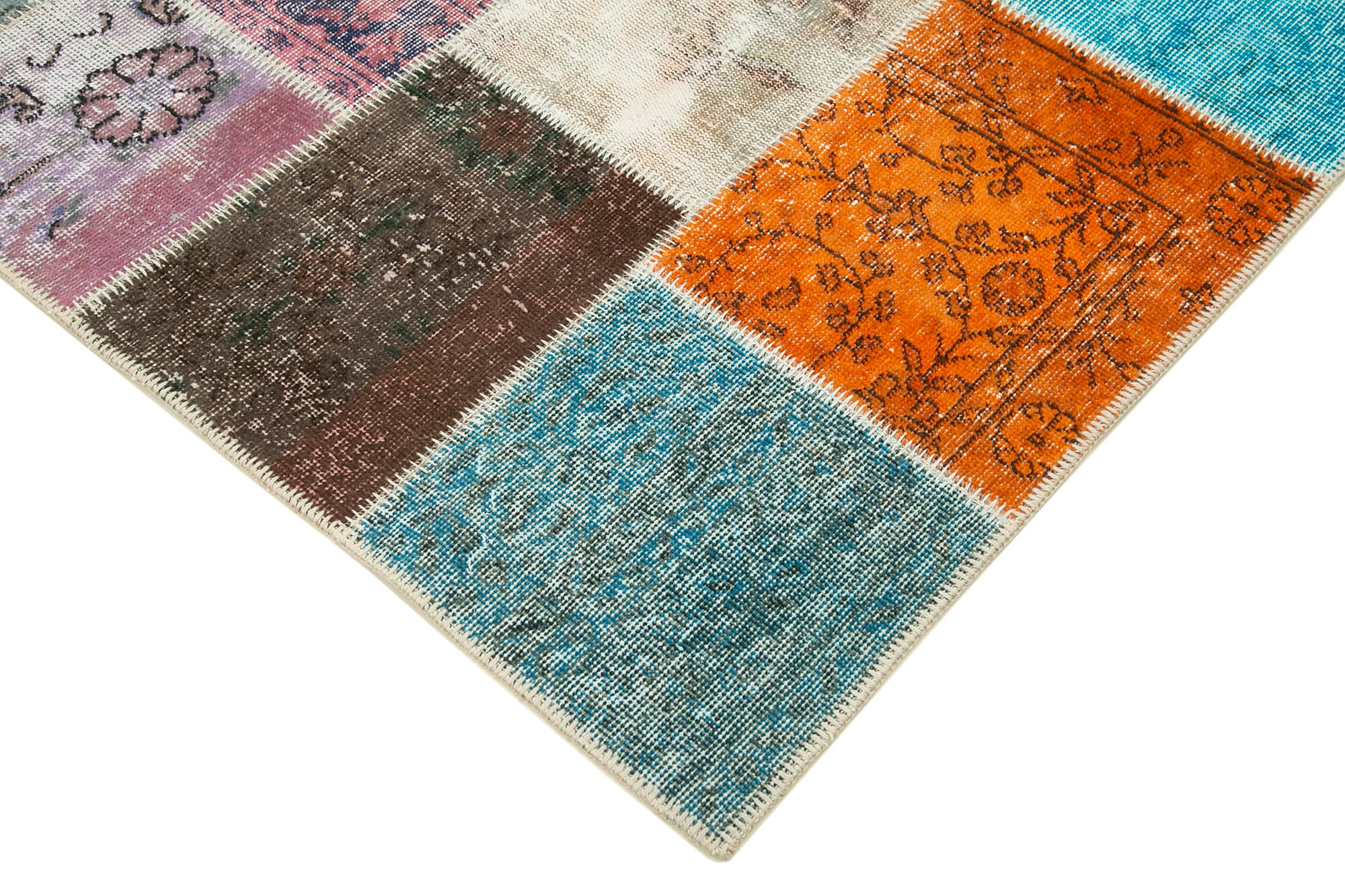5x7 Multicolor Patchwork Rug - 32098