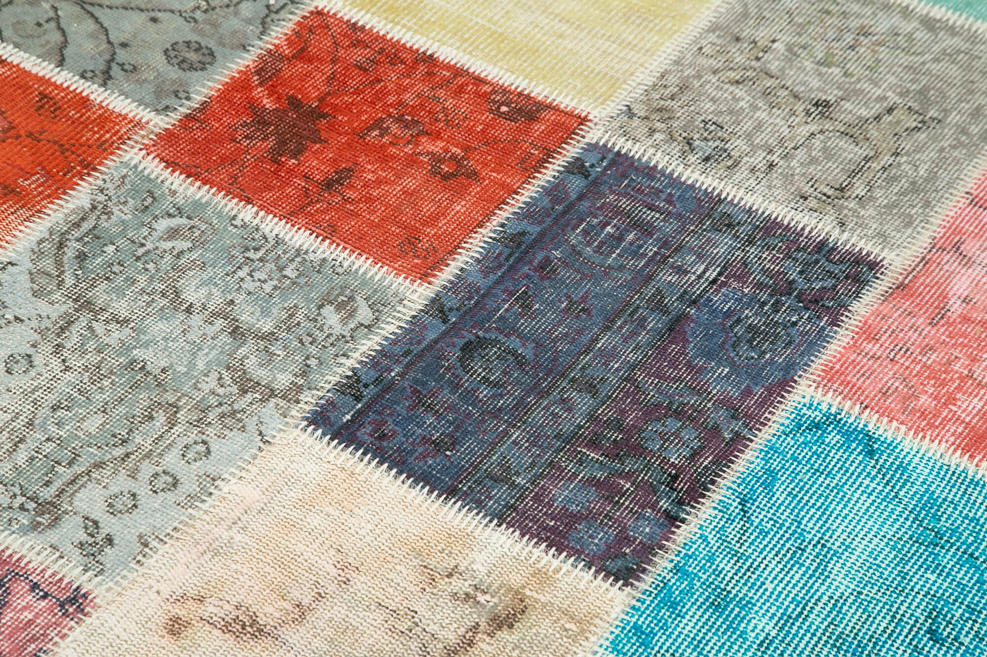 5x7 Multicolor Patchwork Rug - 32098