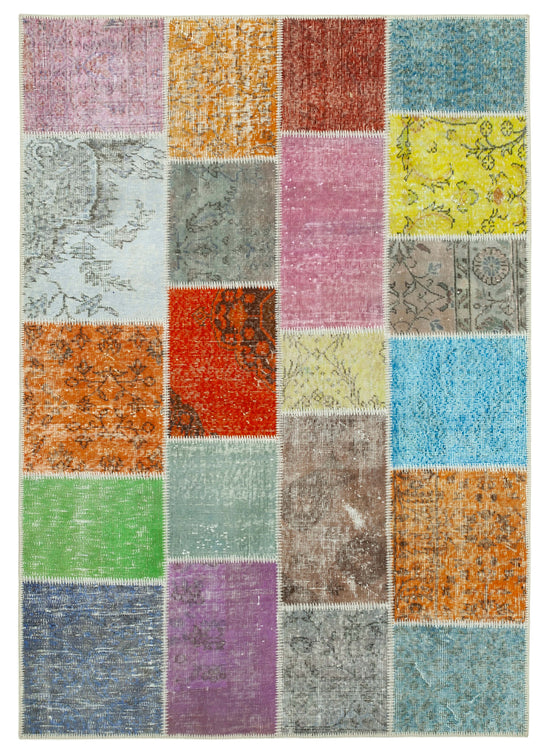 5x7 Multicolor Patchwork Rug - 32101