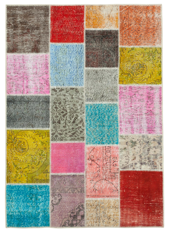5x7 Multicolor Patchwork Rug - 32104