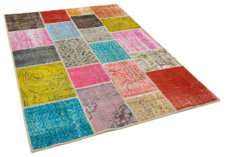 5x7 Multicolor Patchwork Rug - 32104