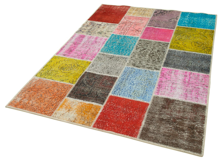 5x7 Multicolor Patchwork Rug - 32104