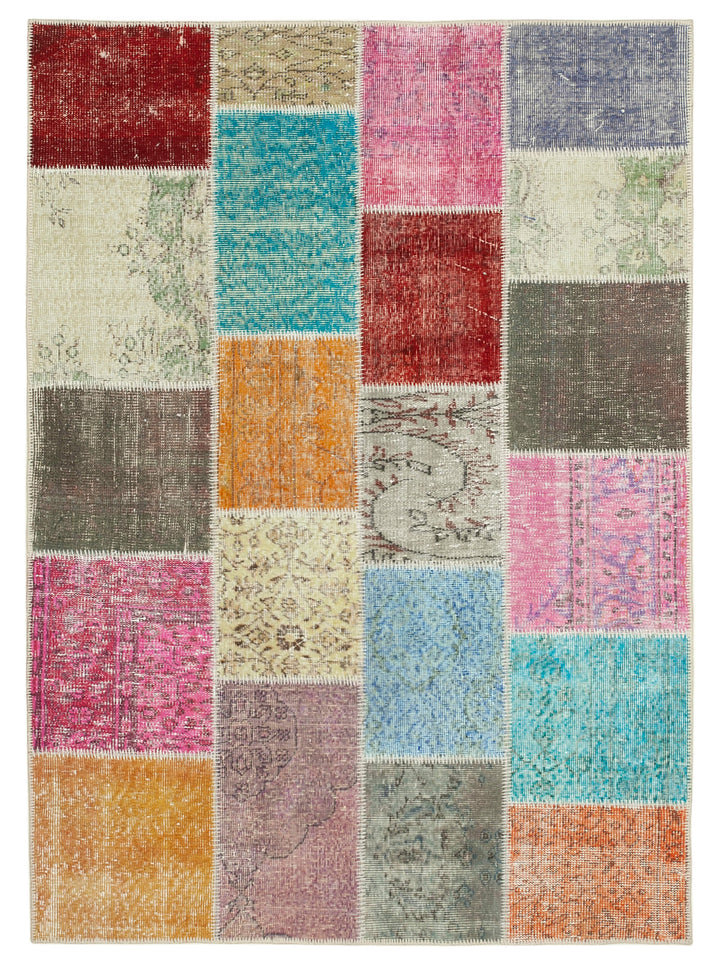5x7 Multicolor Patchwork Rug - 32105