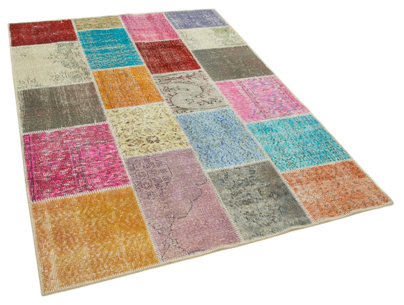 5x7 Multicolor Patchwork Rug - 32105