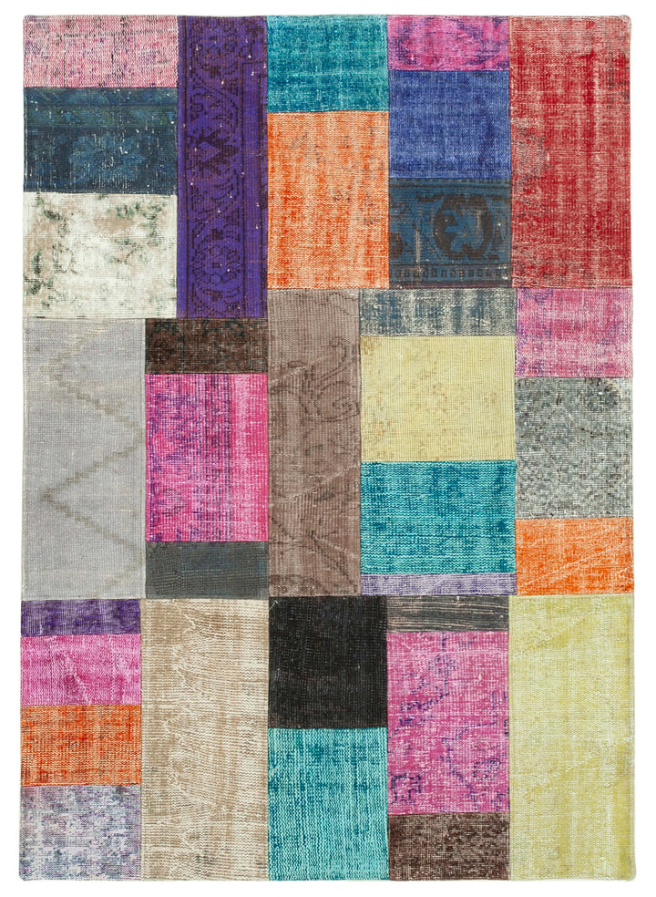 5x7 Multicolor Patchwork Rug - 32108