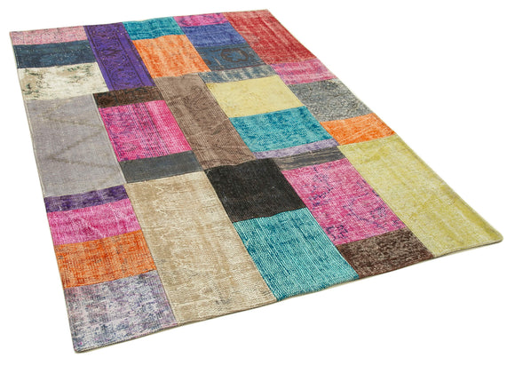 5x7 Multicolor Patchwork Rug - 32108