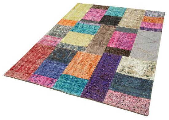 5x7 Multicolor Patchwork Rug - 32108