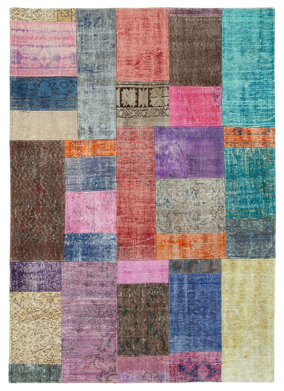 5x7 Multicolor Patchwork Rug - 32110