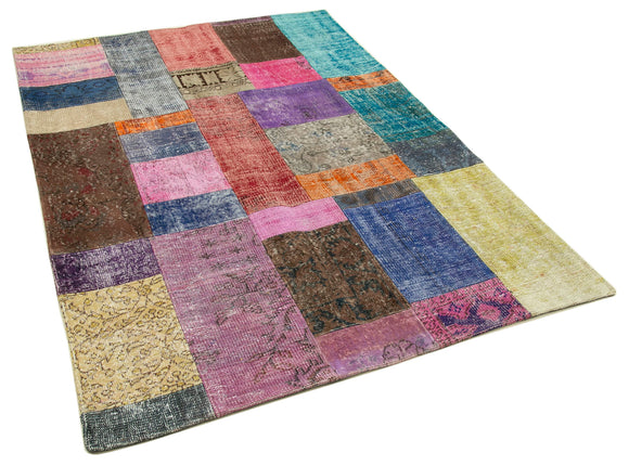 5x7 Multicolor Patchwork Rug - 32110