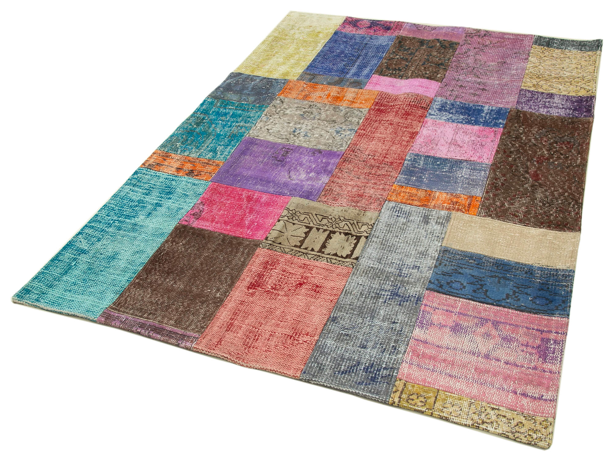 5x7 Multicolor Patchwork Rug - 32110