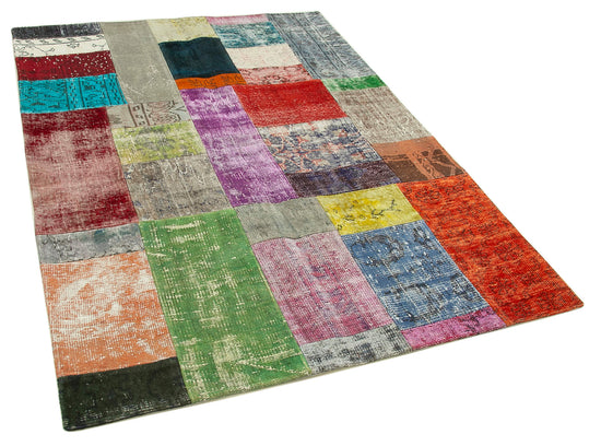 5x7 Multicolor Patchwork Rug - 32112