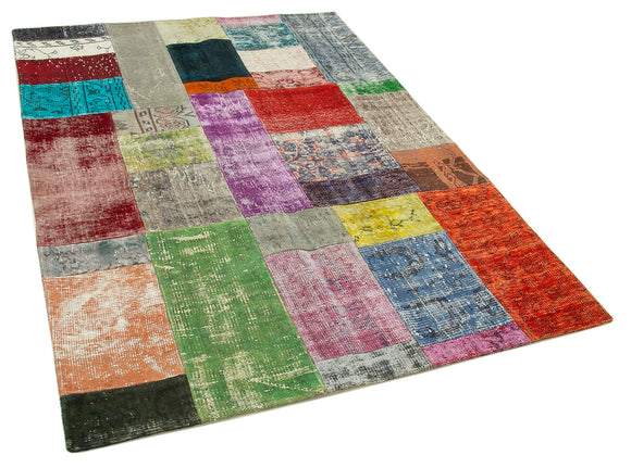 5x7 Multicolor Patchwork Rug - 32112