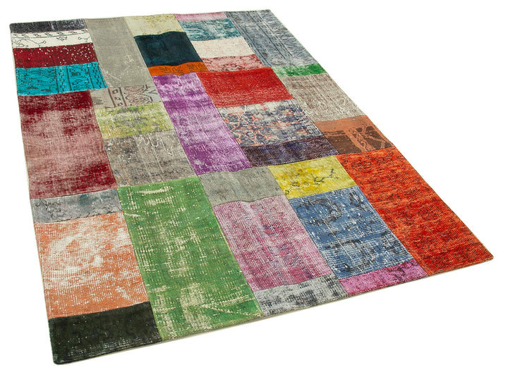 5x7 Multicolor Patchwork Rug - 32112