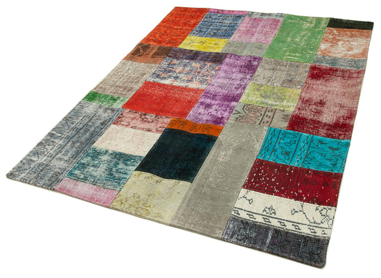 5x7 Multicolor Patchwork Rug - 32112