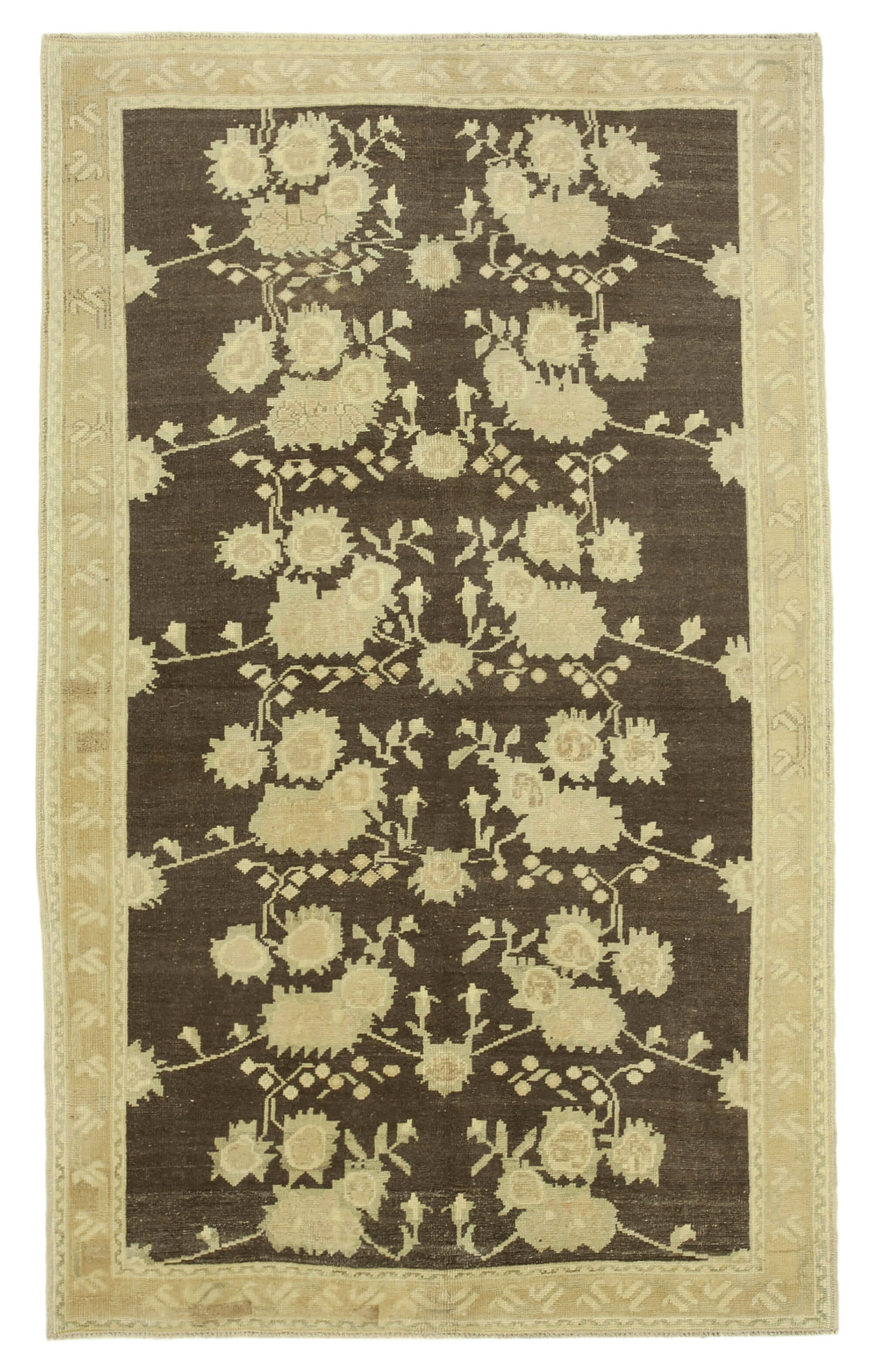5x8 Beige Vintage Anatolian Rug - 32142