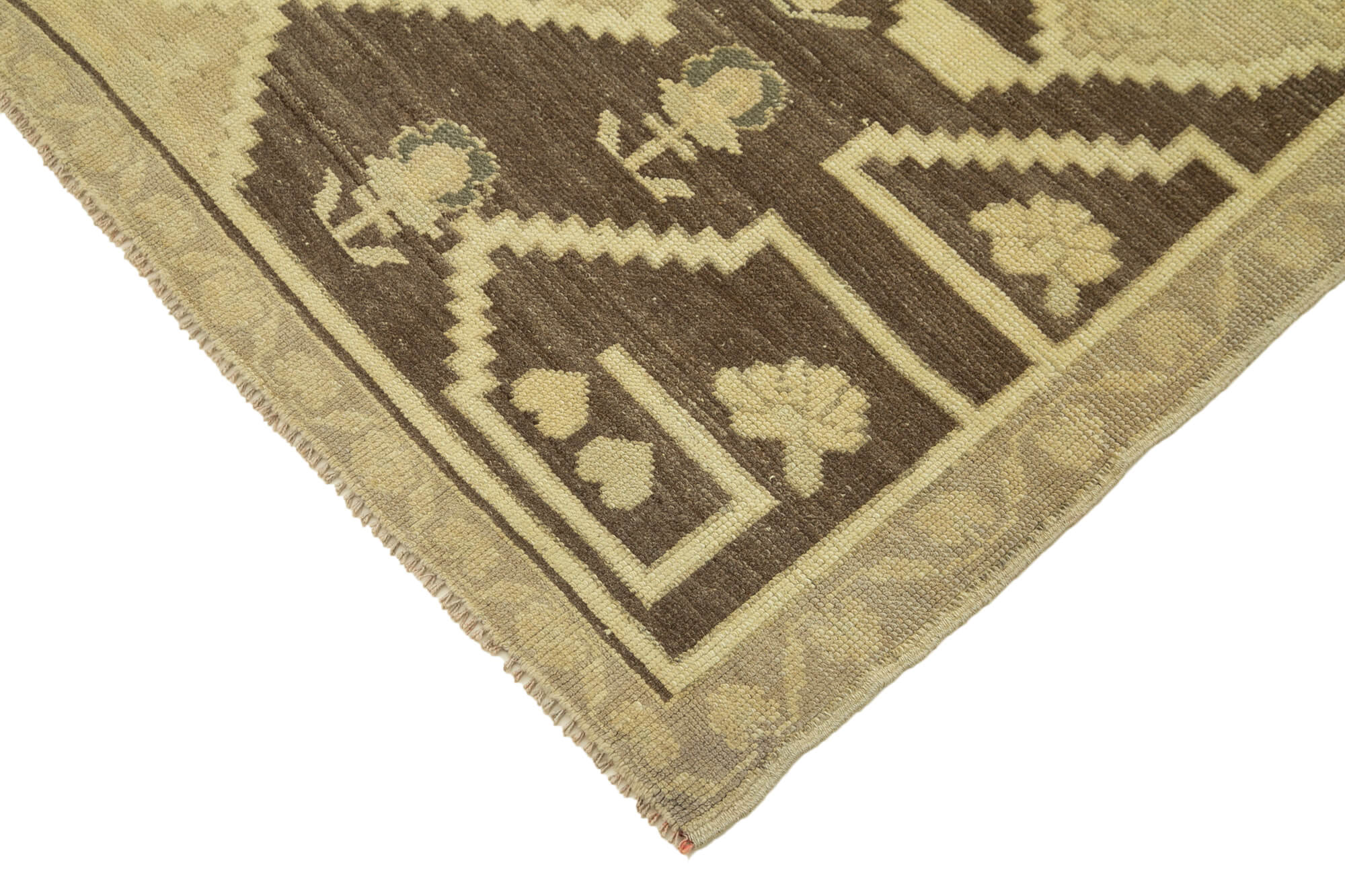 4x7 Beige Vintage Turkish Wool Rug - 32182