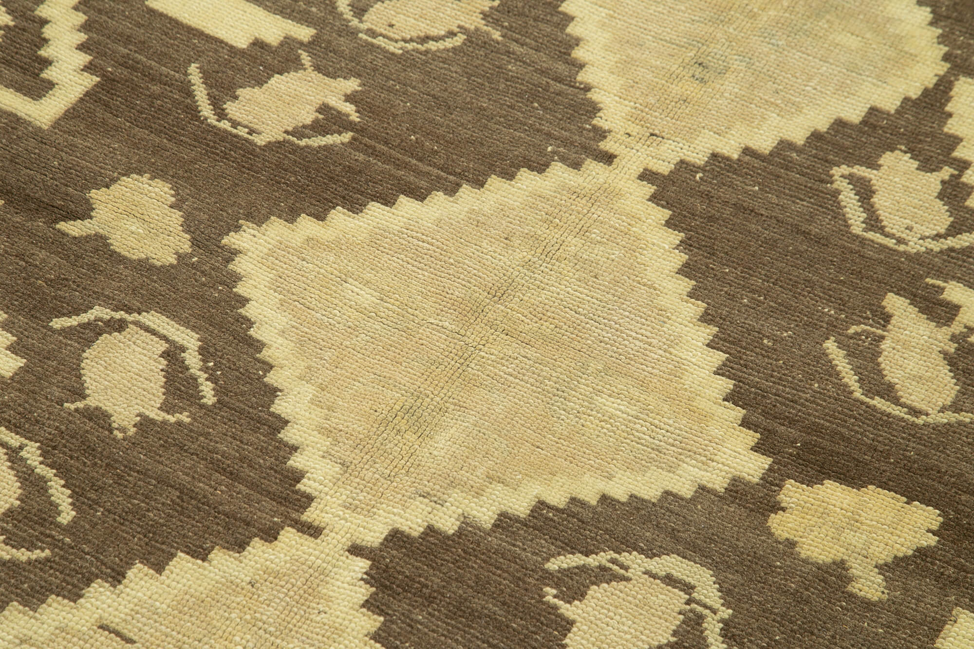 4x7 Beige Vintage Turkish Wool Rug - 32182