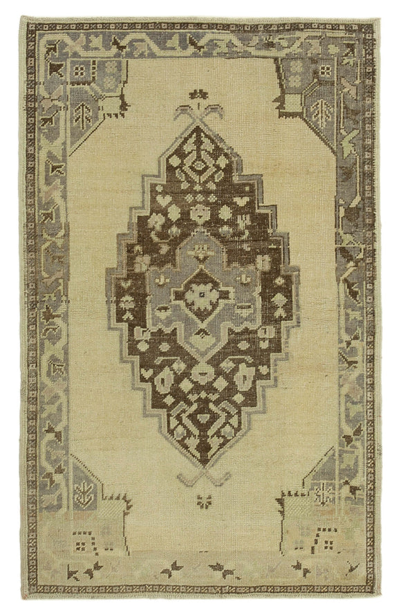 3x5 Beige Vintage Anatolian Rug - 32190