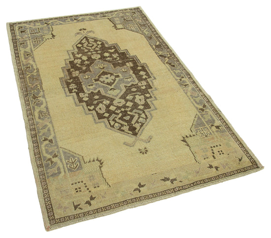 3x5 Beige Vintage Anatolian Rug - 32190