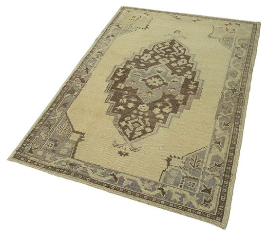 3x5 Beige Vintage Anatolian Rug - 32190