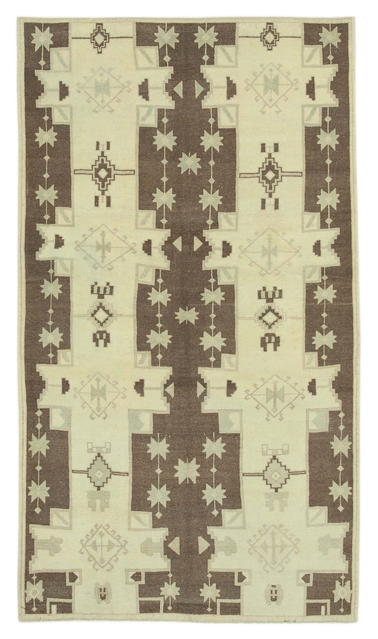 4x7 Beige Vintage Anatolian Rug - 32195