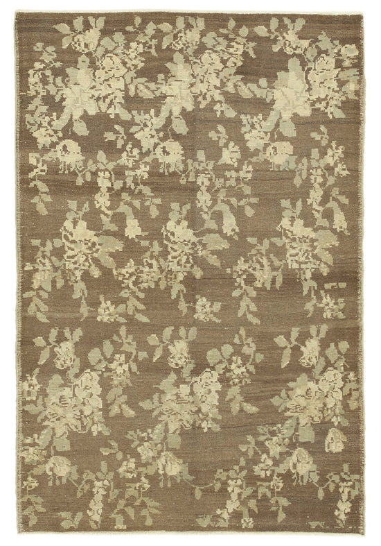 4x6 Beige Vintage Anatolian Rug - 32210