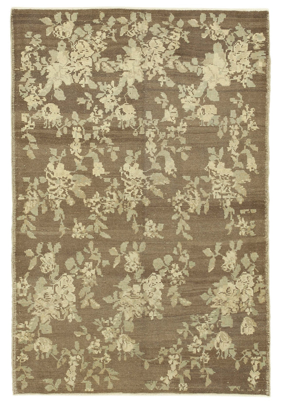 4x6 Beige Vintage Anatolian Rug - 32210