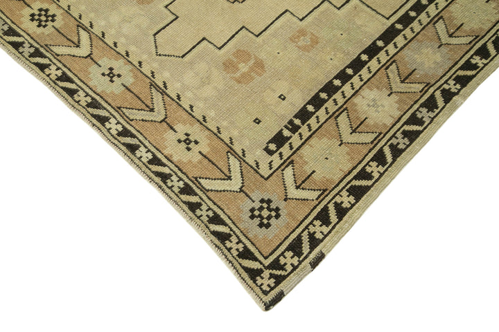 4x7 Beige Vintage Anatolian Rug - 32219