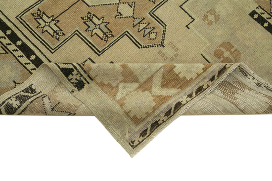 4x7 Beige Vintage Anatolian Rug - 32219