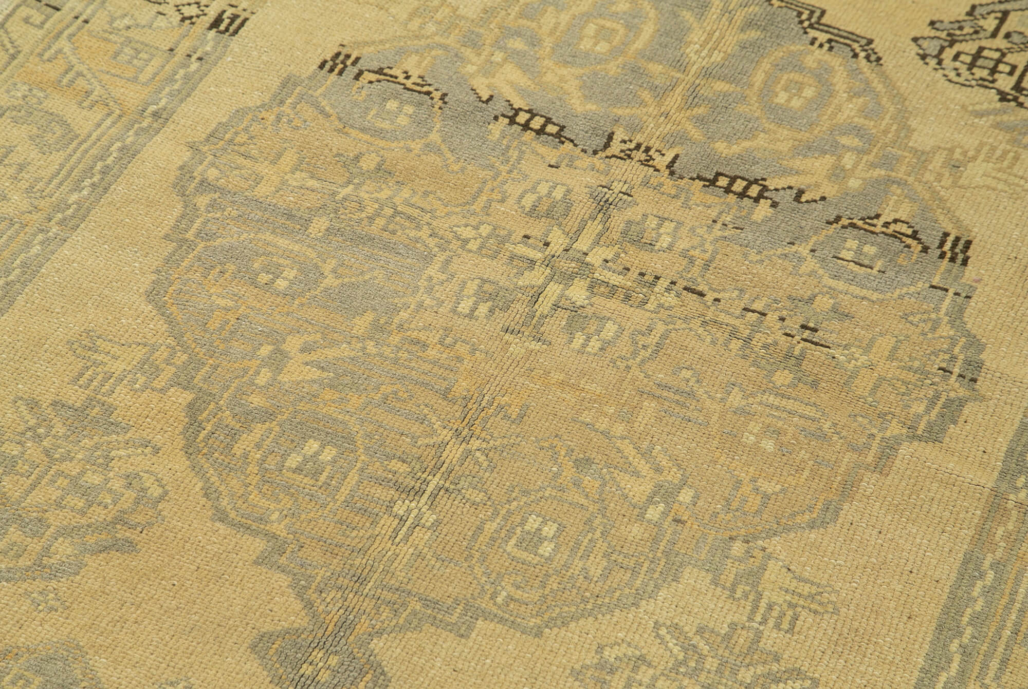 3x7 Beige Vintage Anatolian Rug - 32233