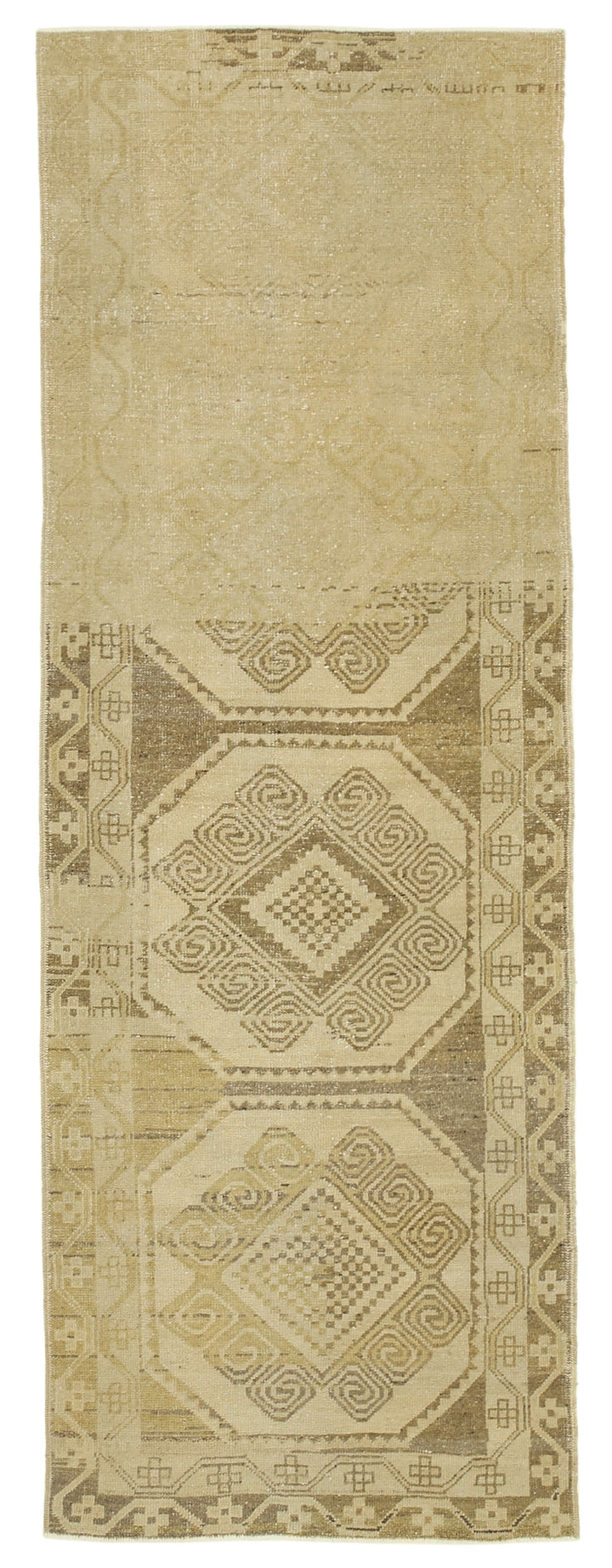 3x10 Beige Vintage Anatolian Rug - 32249